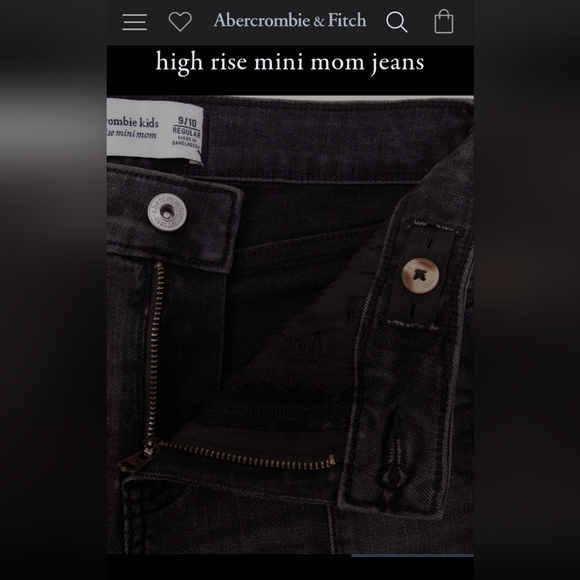 Abercrombie High rise mini mom jeans - Picture 2 of 7